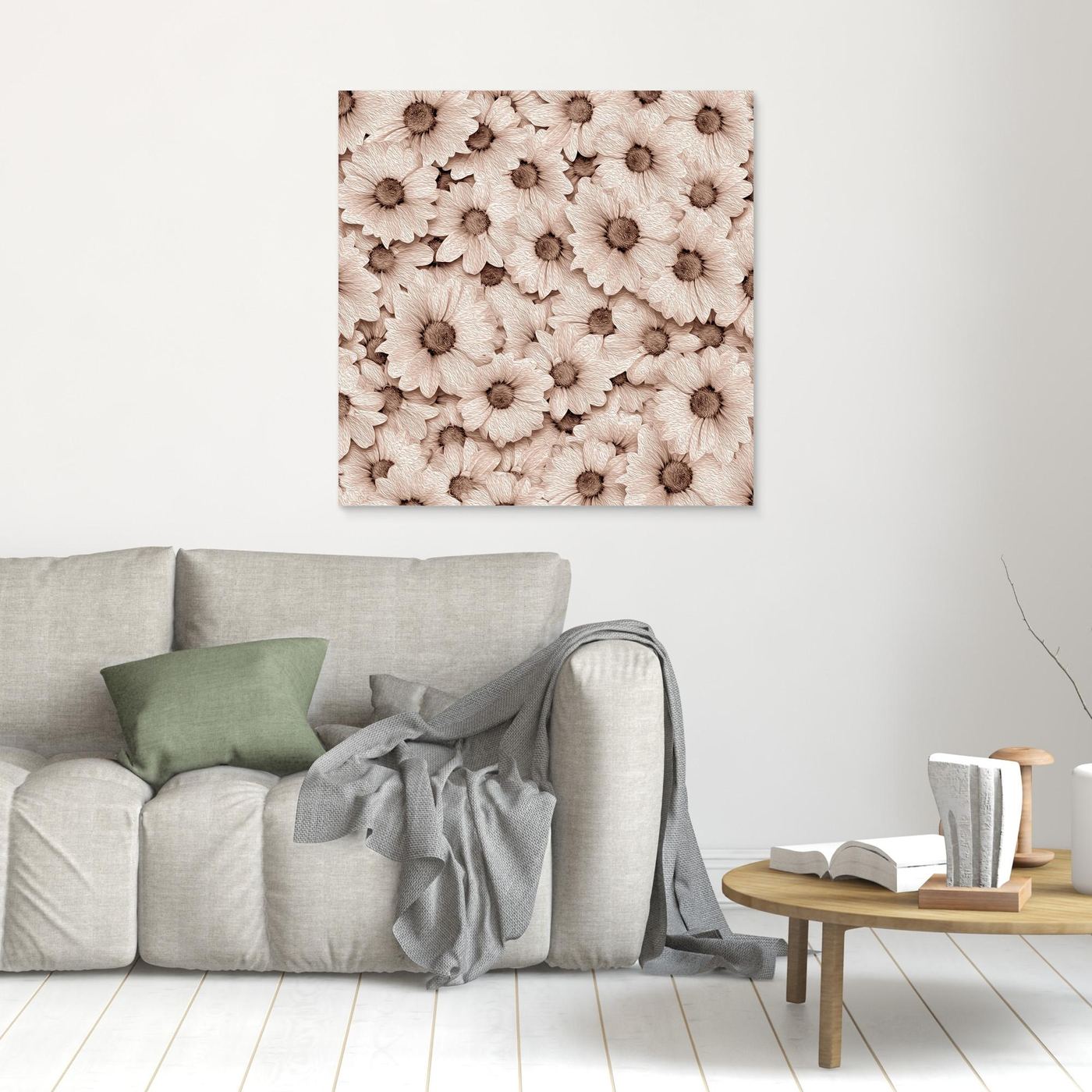 CROWDED DAISIES  by WalkinHISlight.art - Fine Art Canvases
