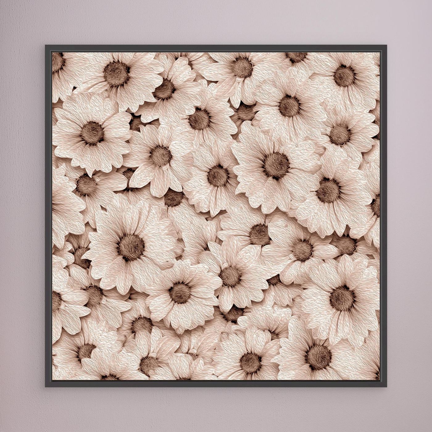 CROWDED DAISIES  by WalkinHISlight.art - Fine Art Canvases