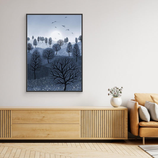 A SPLASH OF COLOUR 'Blue'  by WalkinHISlight.art - Fine Art Canvases