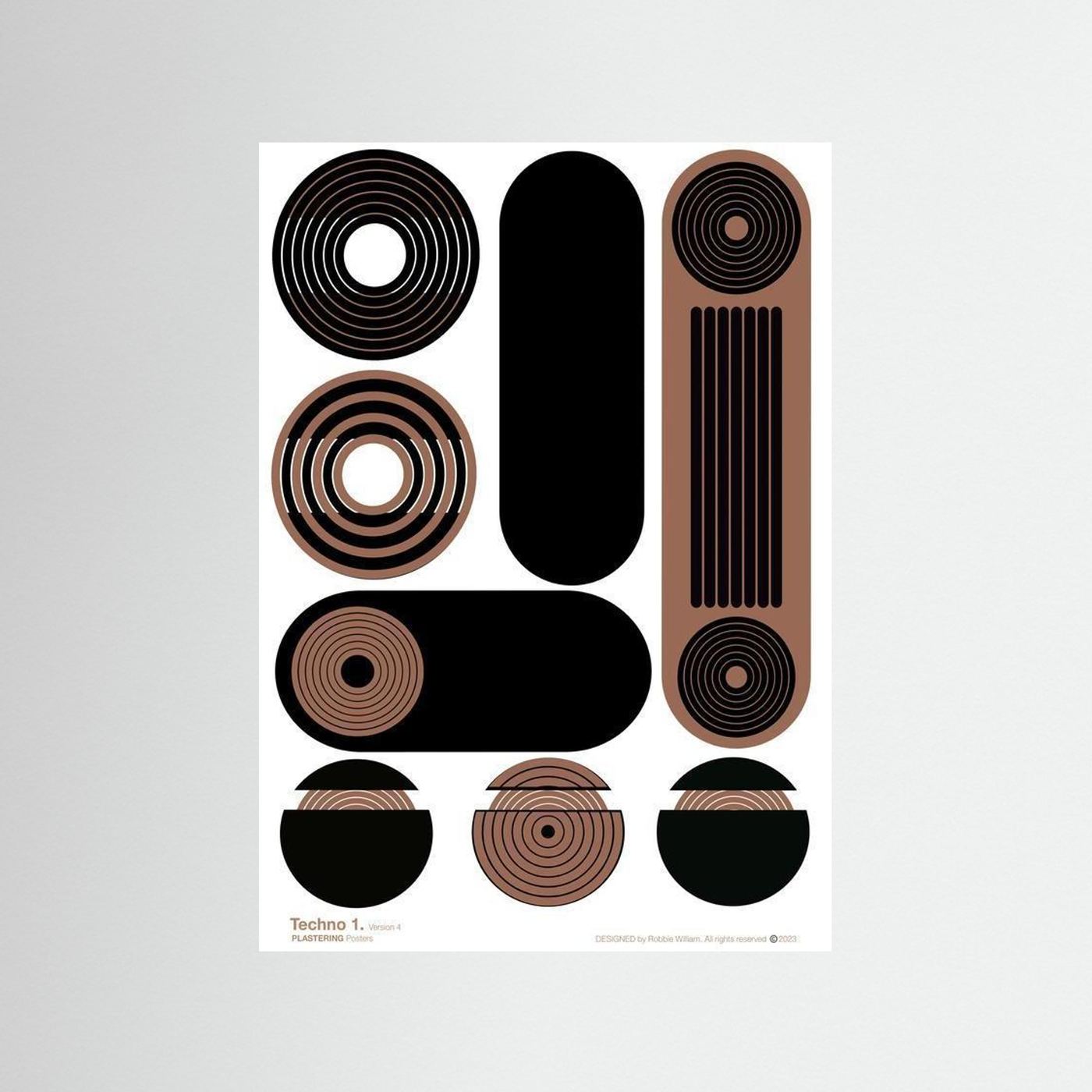 TECHNO 1 - V4 by WalkinHISlight.art - Fine Art Printed Posters