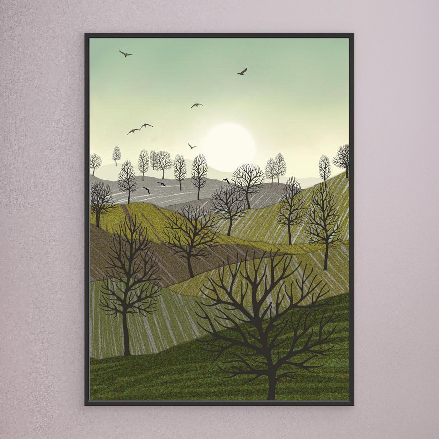 OVER THE HILLS  by WalkinHISlight.art - Fine Art Canvases