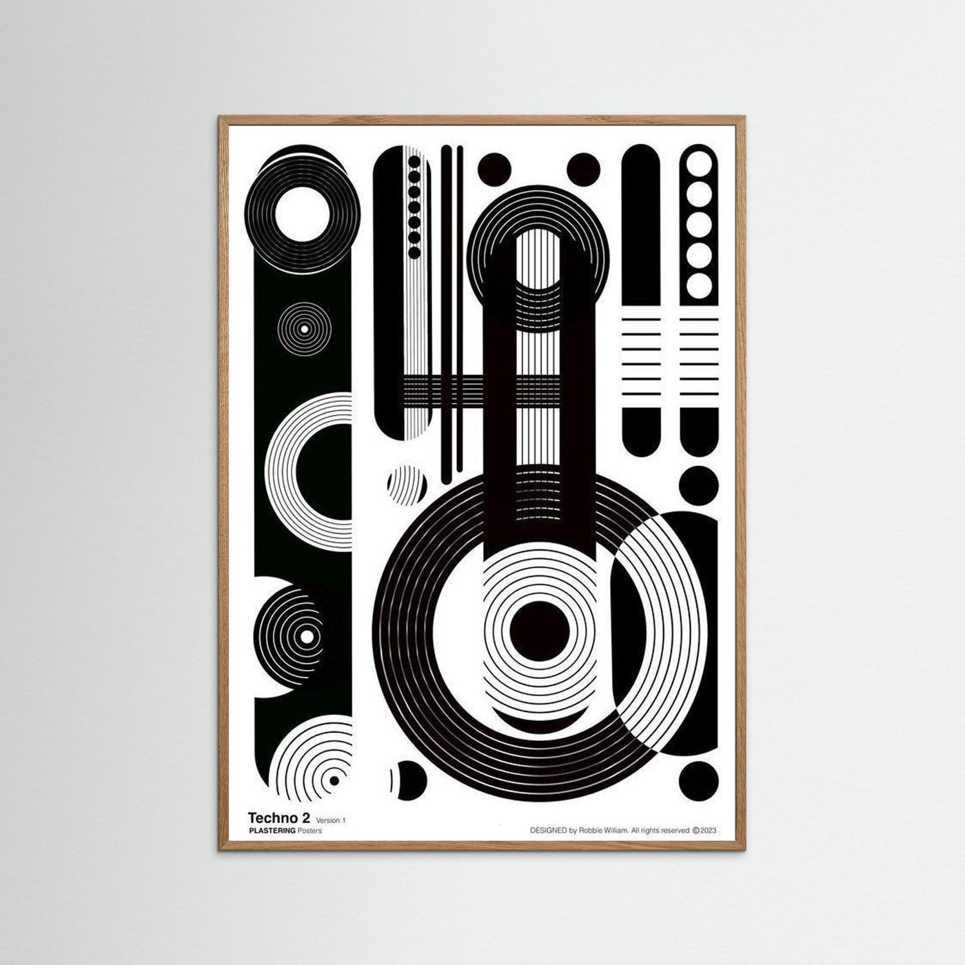TECHNO 2 - V1 by WalkinHISlight.art - Fine Art Printed Posters 