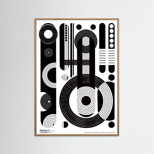 TECHNO 2 - V1 by WalkinHISlight.art - Fine Art Printed Posters 