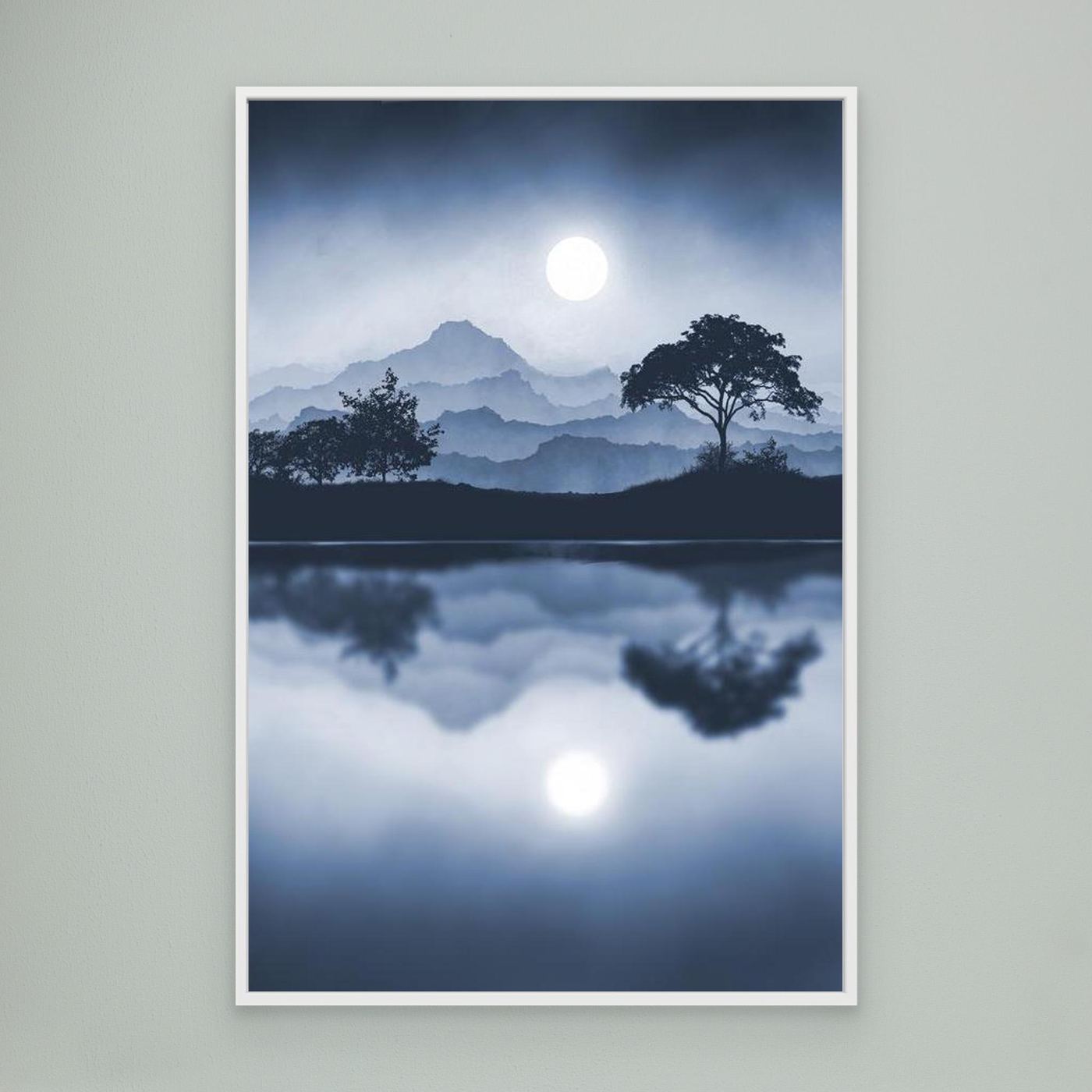 BLUE MOON  by WalkinHISlight.art - Fine Art Canvases