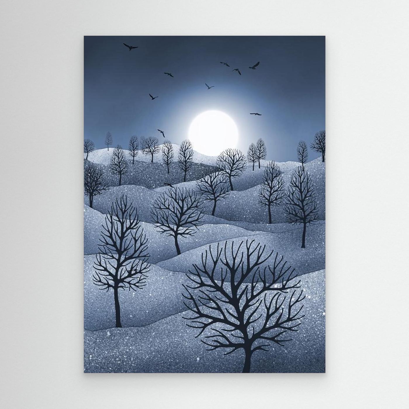 WINTER SPARKLE 'Blue'  by WalkinHISlight.art - Fine Art Canvases