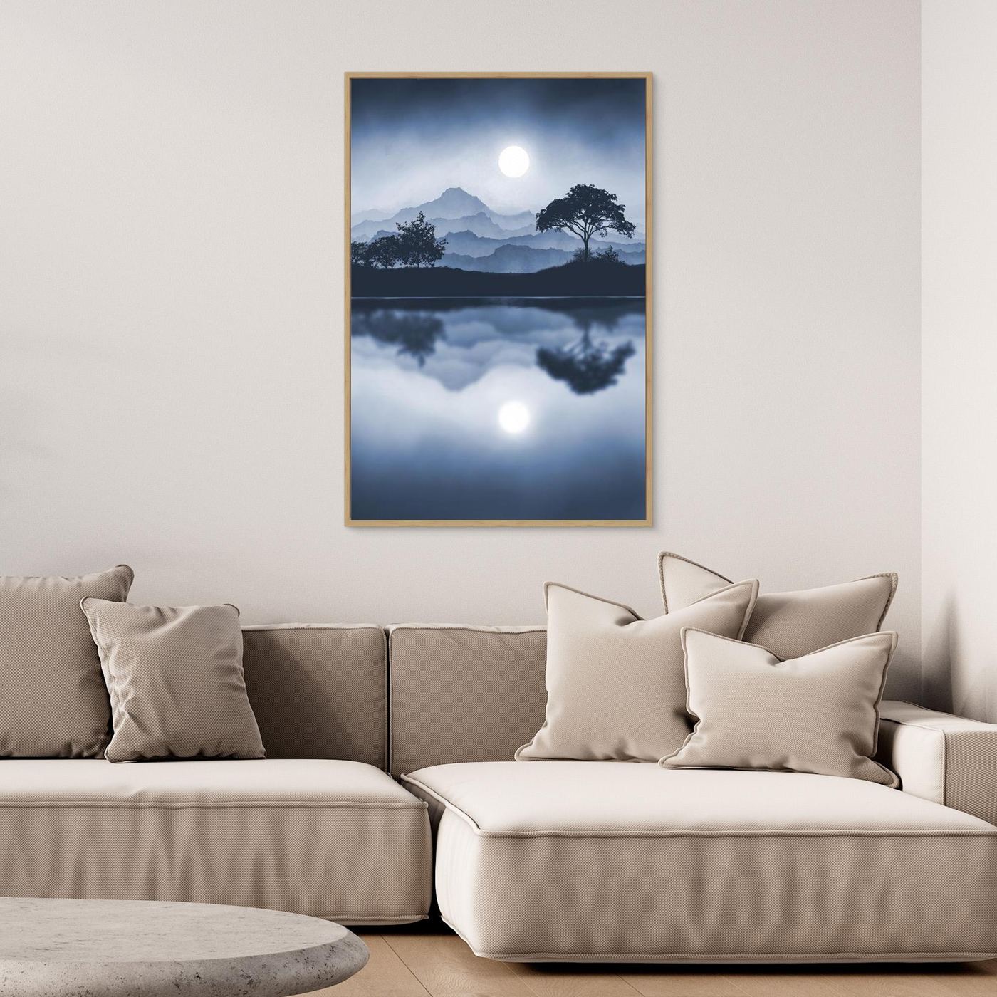BLUE MOON  by WalkinHISlight.art - Fine Art Canvases