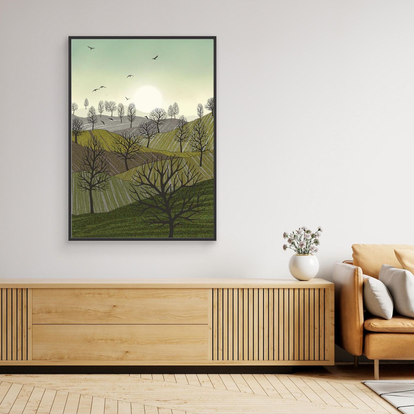 OVER THE HILLS  by WalkinHISlight.art - Fine Art Canvases