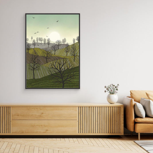 OVER THE HILLS  by WalkinHISlight.art - Fine Art Canvases