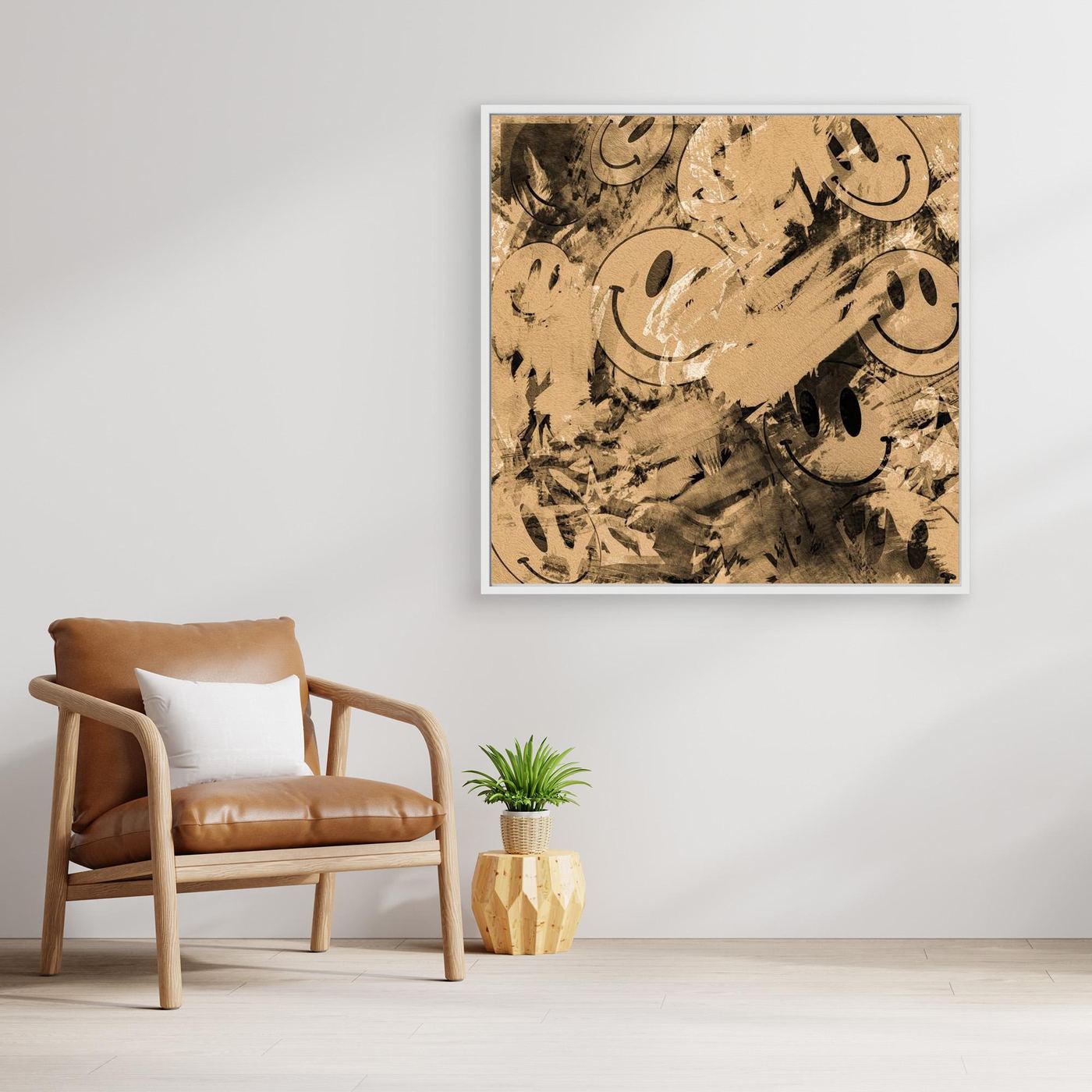PEEK A BOO 2 'Sepia' by WalkinHISlight.art - Fine Art Canvas