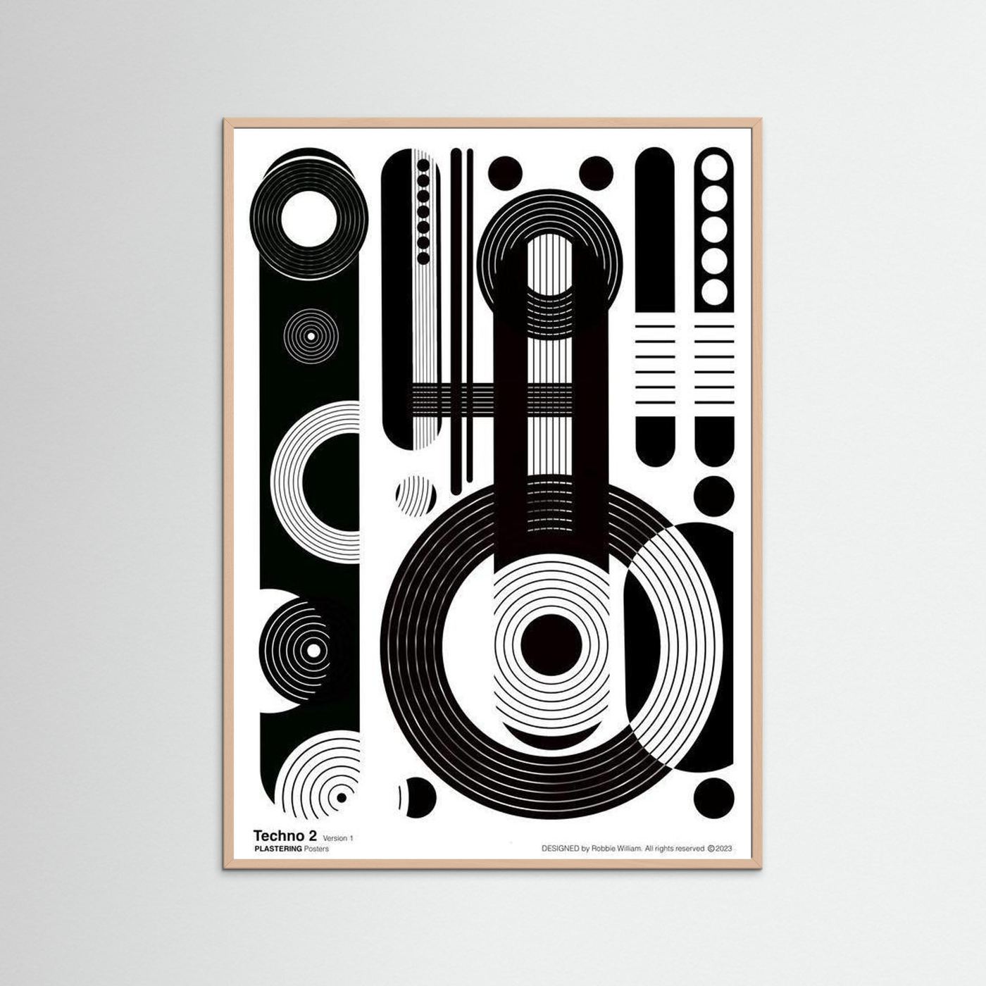 TECHNO 2 - V1 by WalkinHISlight.art - Fine Art Printed Posters 