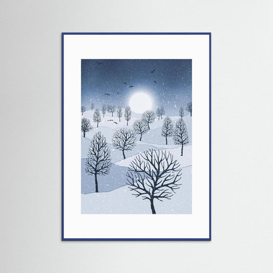 WINTER SUN 'Blue'  by WalkinHISlight.art - Fine Art Prints 