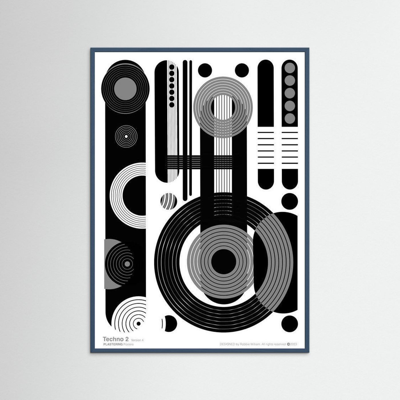 TECHNO 2 - V4 by WalkinHISlight.art - Fine Art Printed Posters