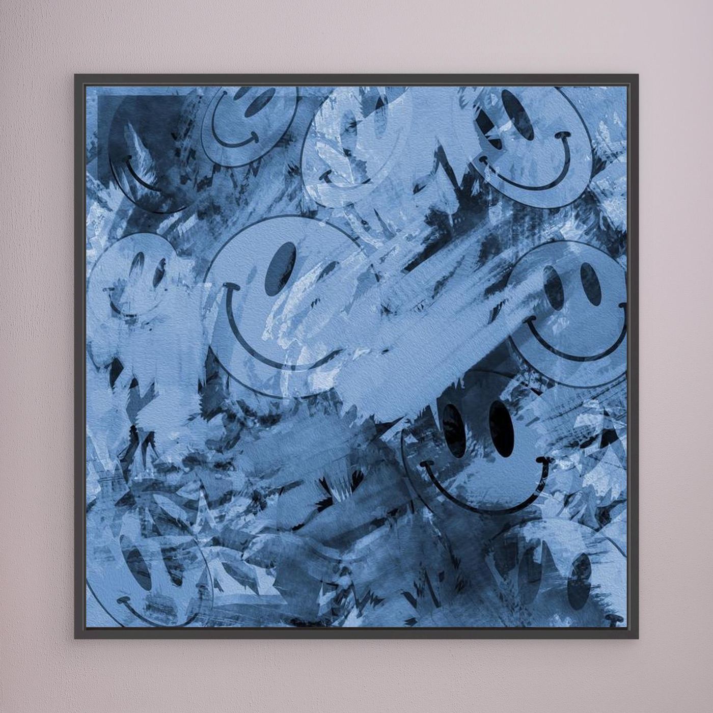 PEEK A BOO 2 'Blue' by WalkinHISlight.art - Fine Art Canvas