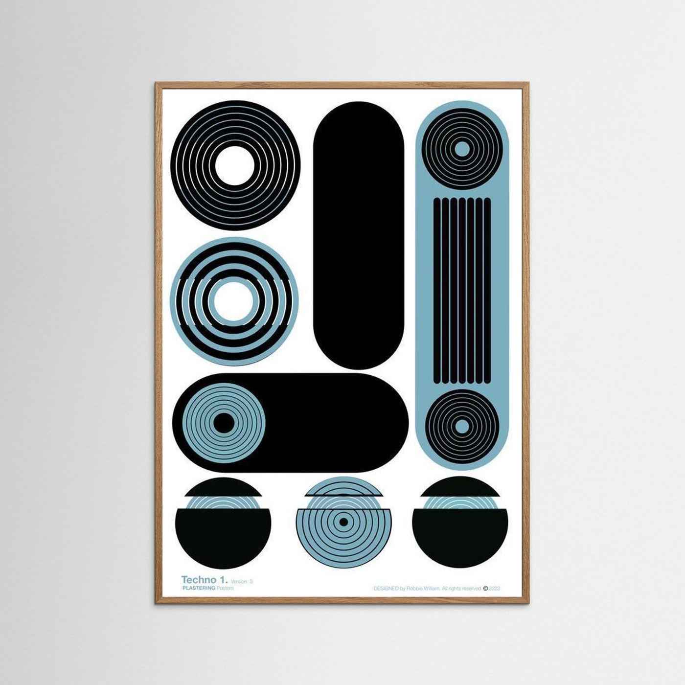 TECHNO 1 - V3 by WalkinHISlight.art - Fine Printed Posters