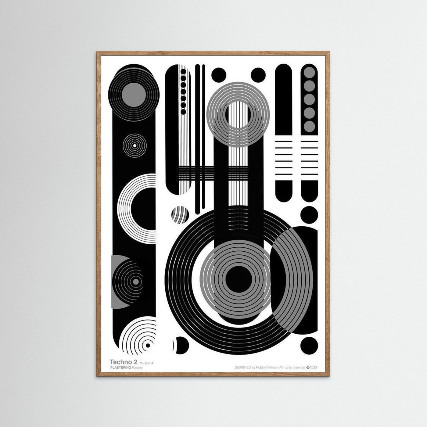 TECHNO 2 - V4 by WalkinHISlight.art - Fine Art Printed Posters