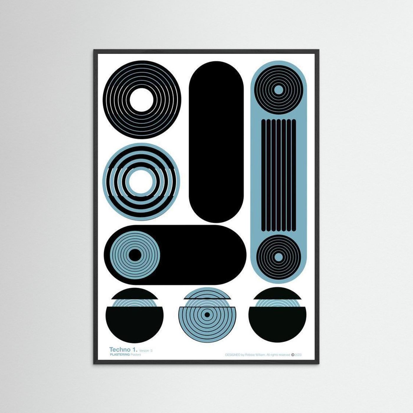TECHNO 1 - V3 by WalkinHISlight.art - Fine Printed Posters