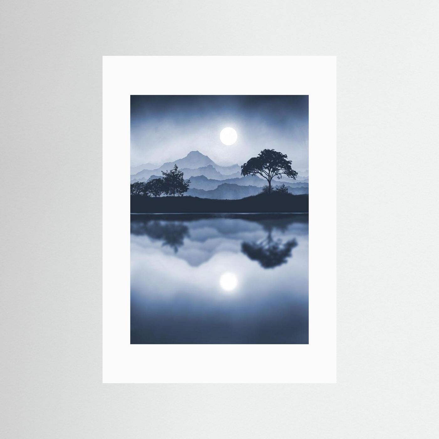 BLUE MOON  by WalkinHISlight.art - Fine Art Prints