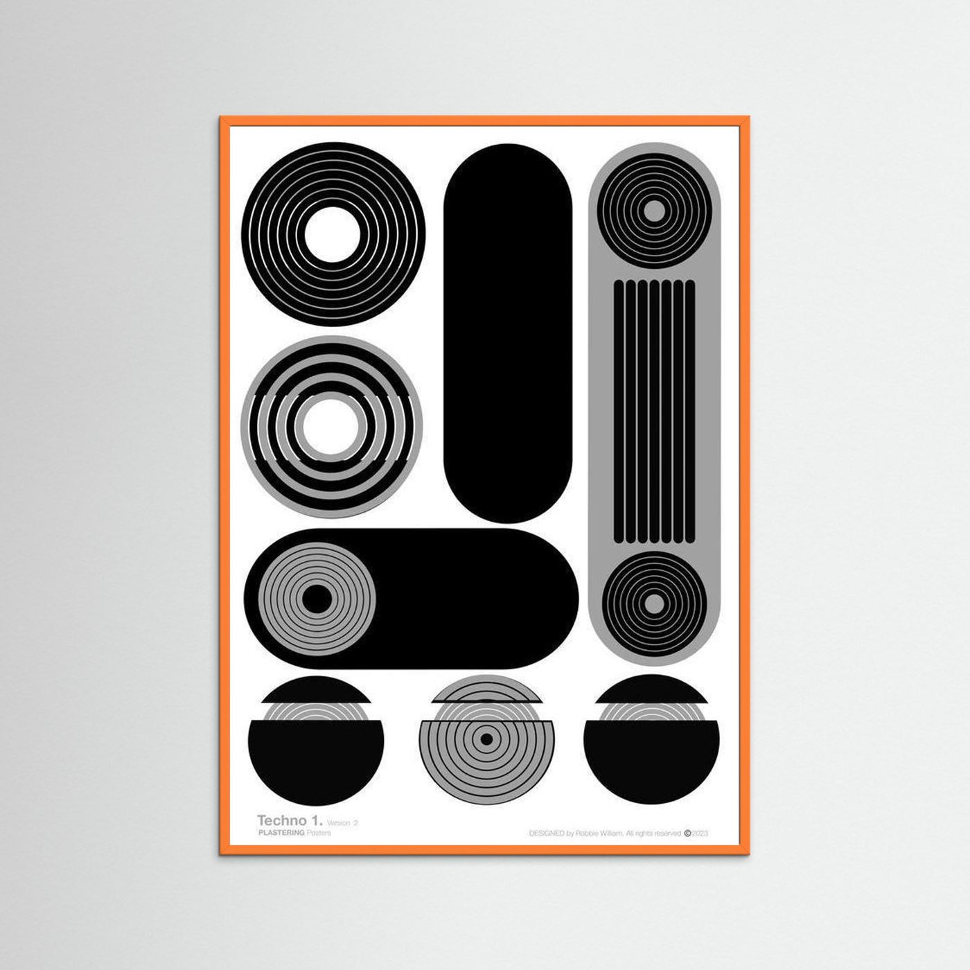 TECHNO 1 - V2 by WalkinHISlight.art - Fine Art Printed Posters