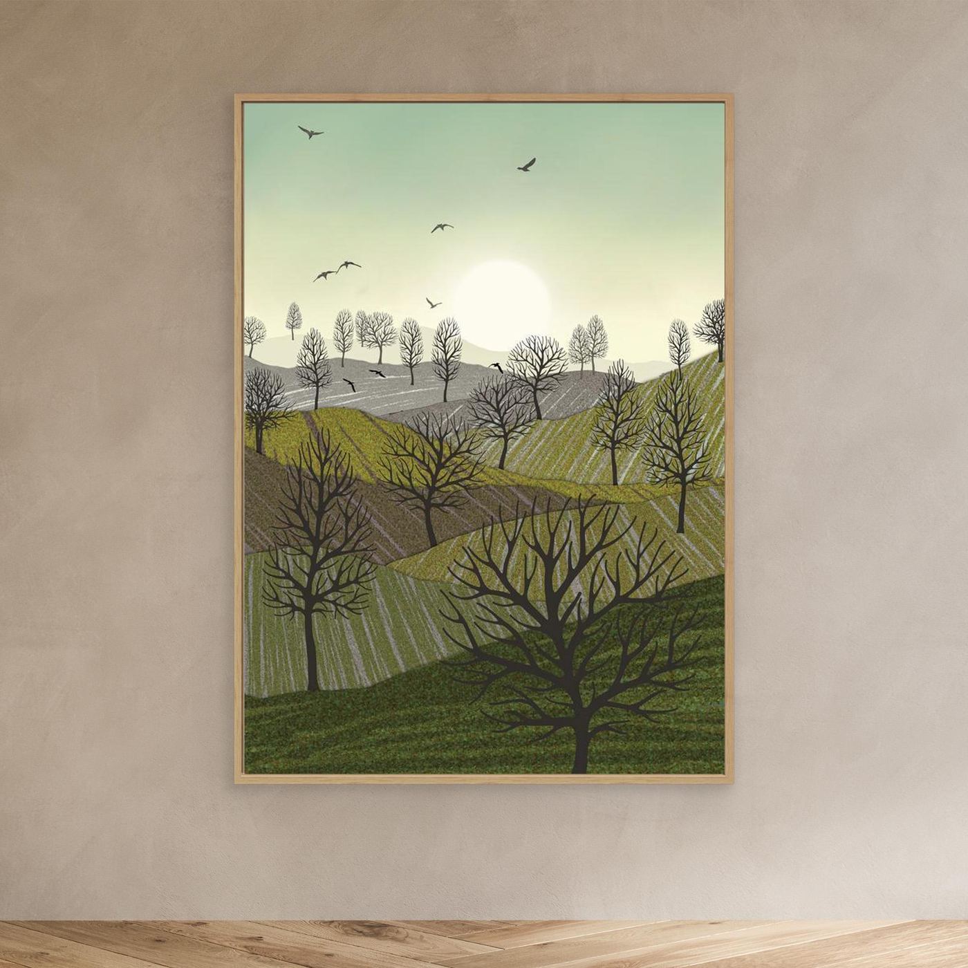 OVER THE HILLS  by WalkinHISlight.art - Fine Art Canvases