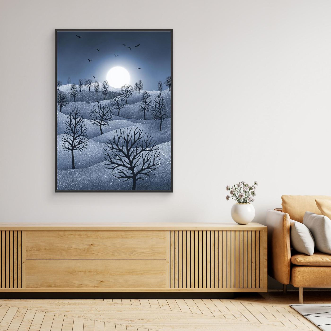WINTER SPARKLE 'Blue'  by WalkinHISlight.art - Fine Art Canvases