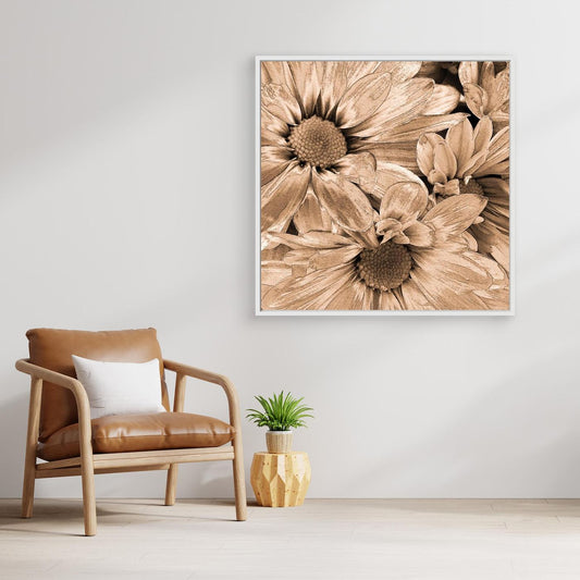 DAISIES 'Sepia' by WalkinHISlight.art - Fine Art Canvases