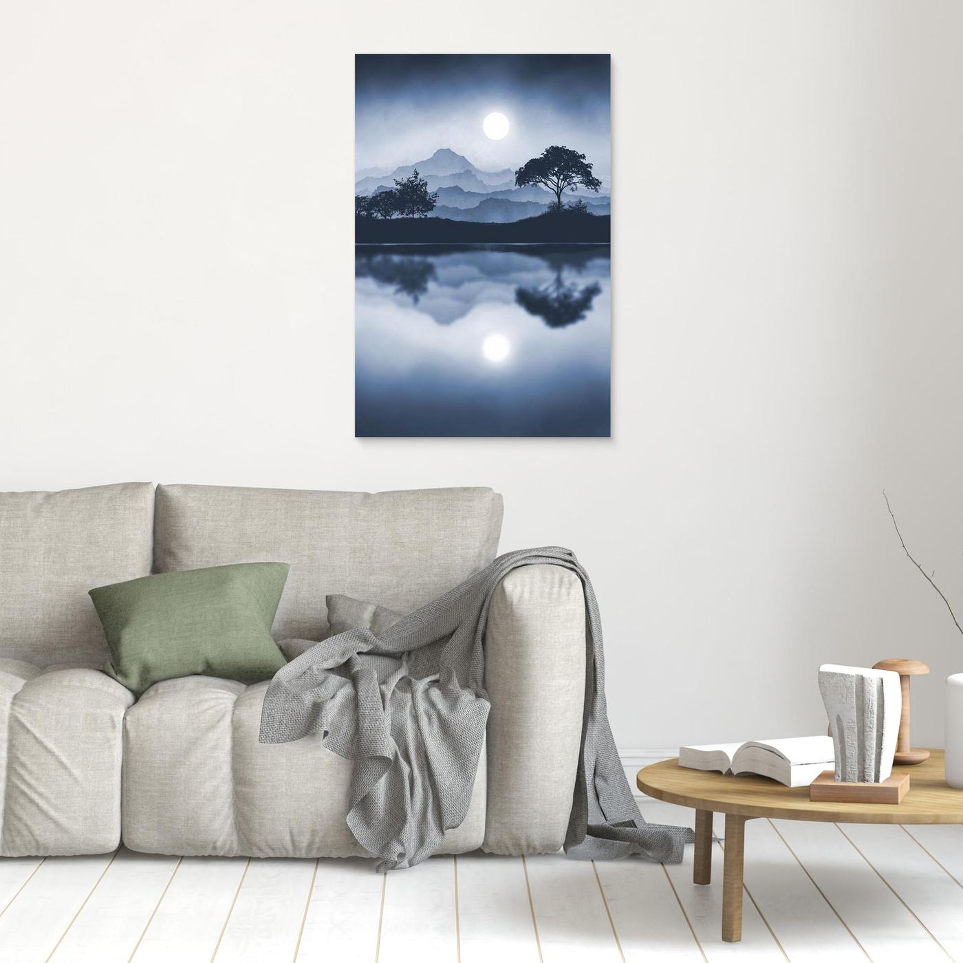 BLUE MOON  by WalkinHISlight.art - Fine Art Canvases