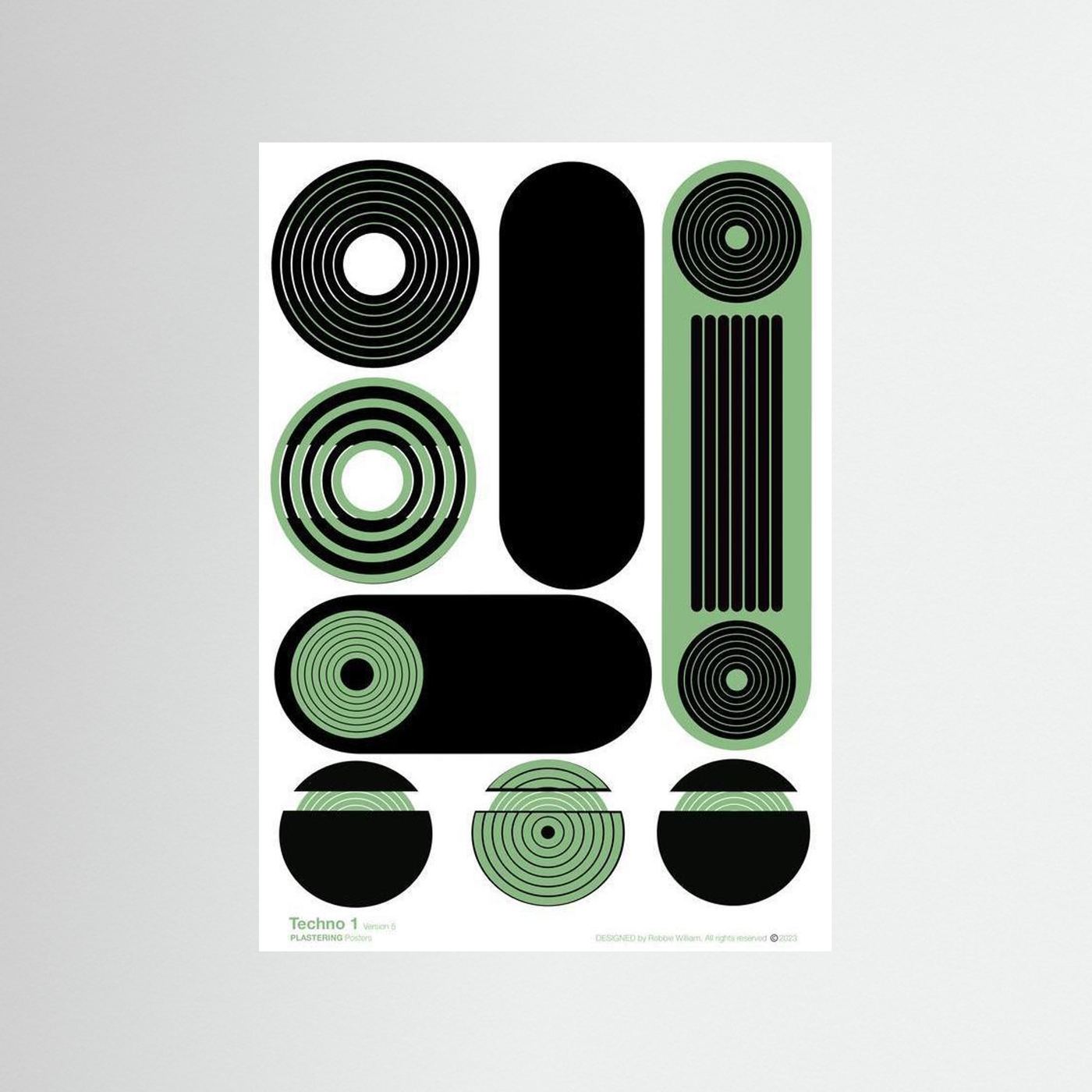 TECHNO 1 - V5 by WalkinHISlight.art - Fine Art Printed Posters
