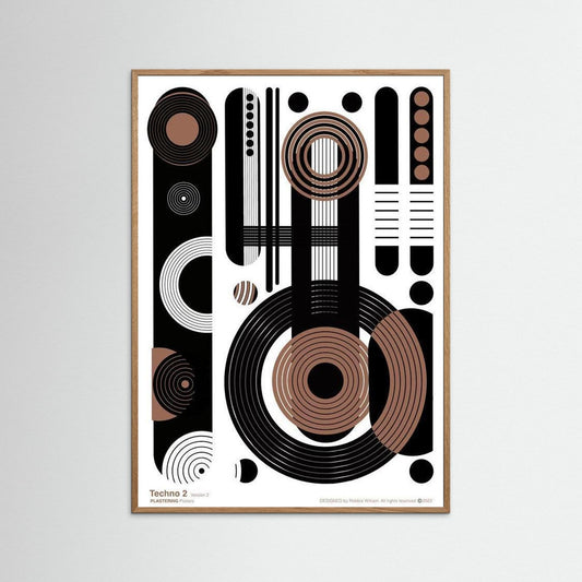 TECHNO 2 - V2 by WalkinHISlight.art - Fine Art Printed Posters