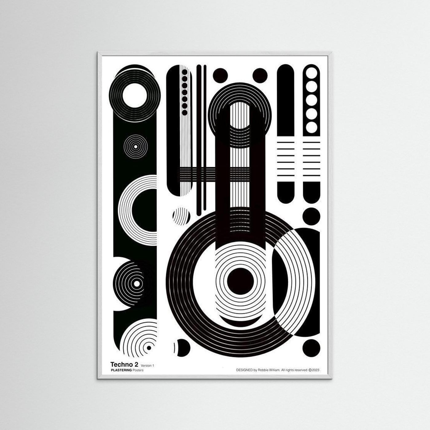 TECHNO 2 - V1 by WalkinHISlight.art - Fine Art Printed Posters 