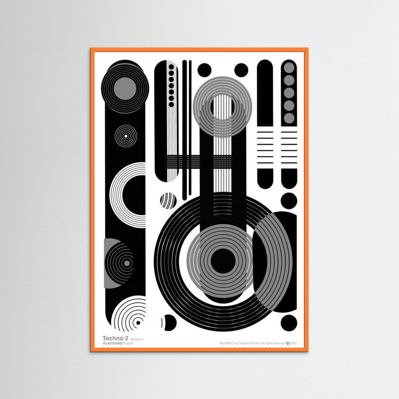 TECHNO 2 - V4 by WalkinHISlight.art - Fine Art Printed Posters