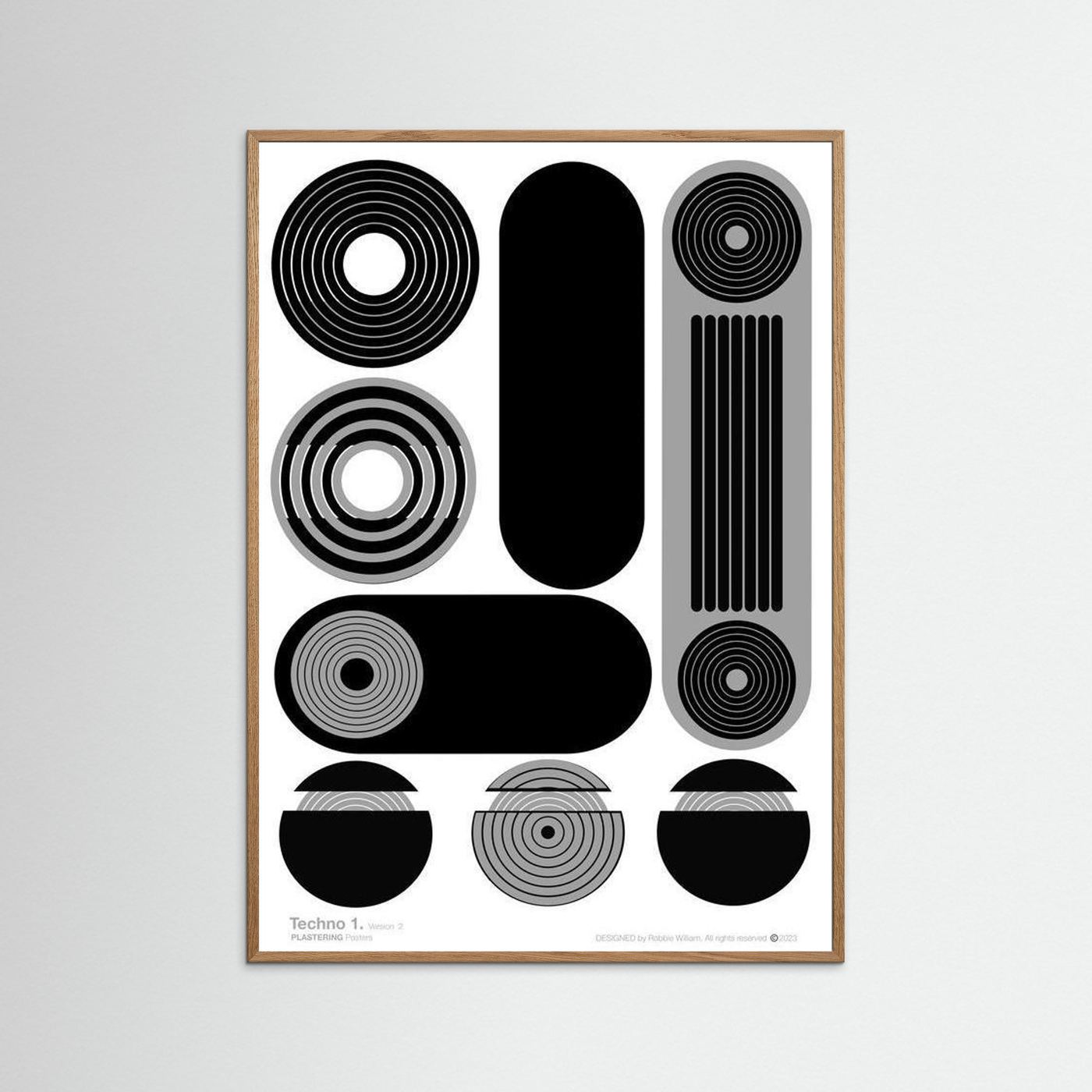 TECHNO 1 - V2 by WalkinHISlight.art - Fine Art Printed Posters