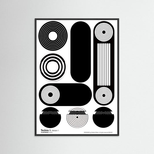 TECNO 1 - V1 by WalkinHISlight.art - Fine Art Printed Posters