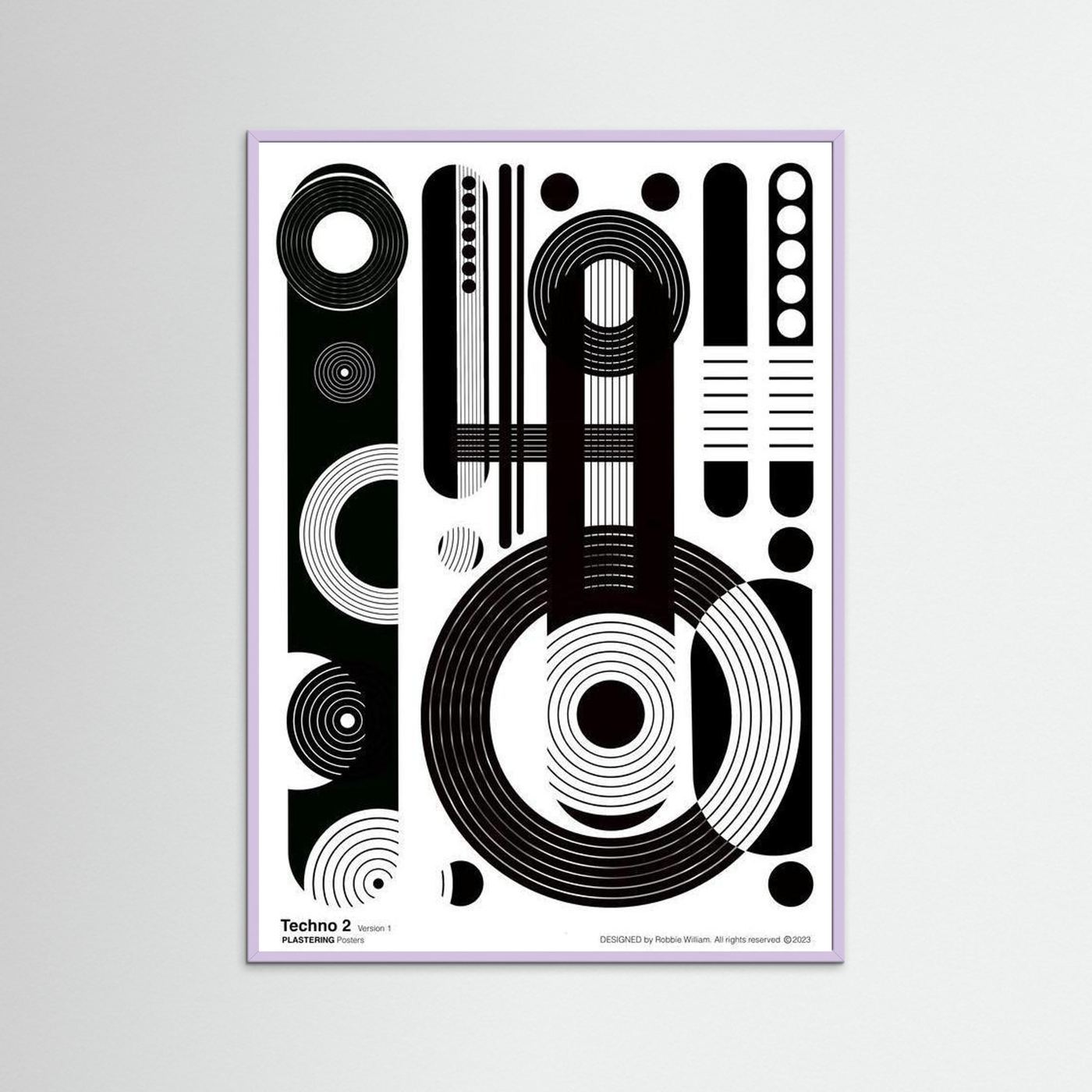 TECHNO 2 - V1 by WalkinHISlight.art - Fine Art Printed Posters 