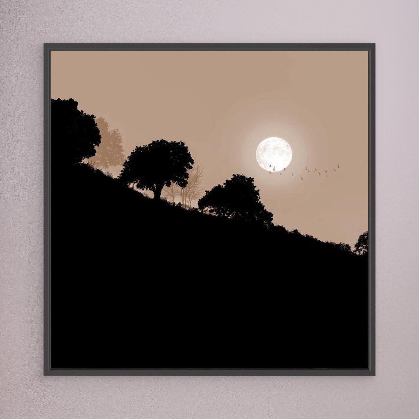 FAIR MOON RISING 'Sepia'  by WalkinHISlight.art - Fine Art Canvases