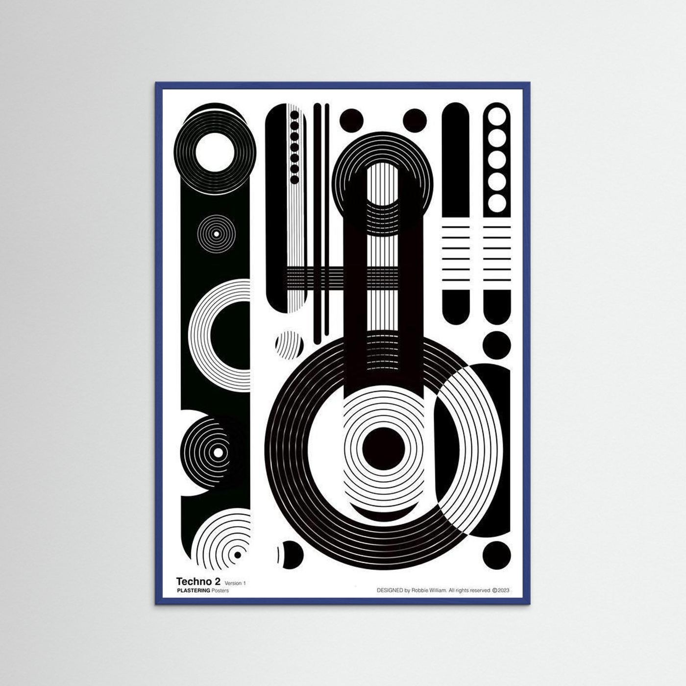 TECHNO 2 - V1 by WalkinHISlight.art - Fine Art Printed Posters 