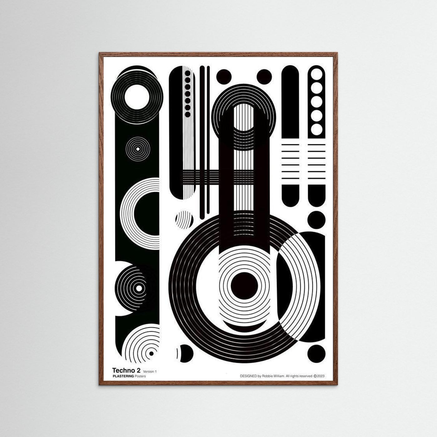 TECHNO 2 - V1 by WalkinHISlight.art - Fine Art Printed Posters 