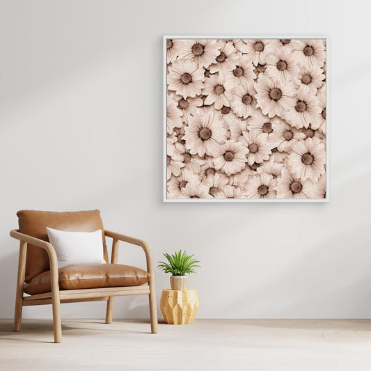 CROWDED DAISIES  by WalkinHISlight.art - Fine Art Canvases