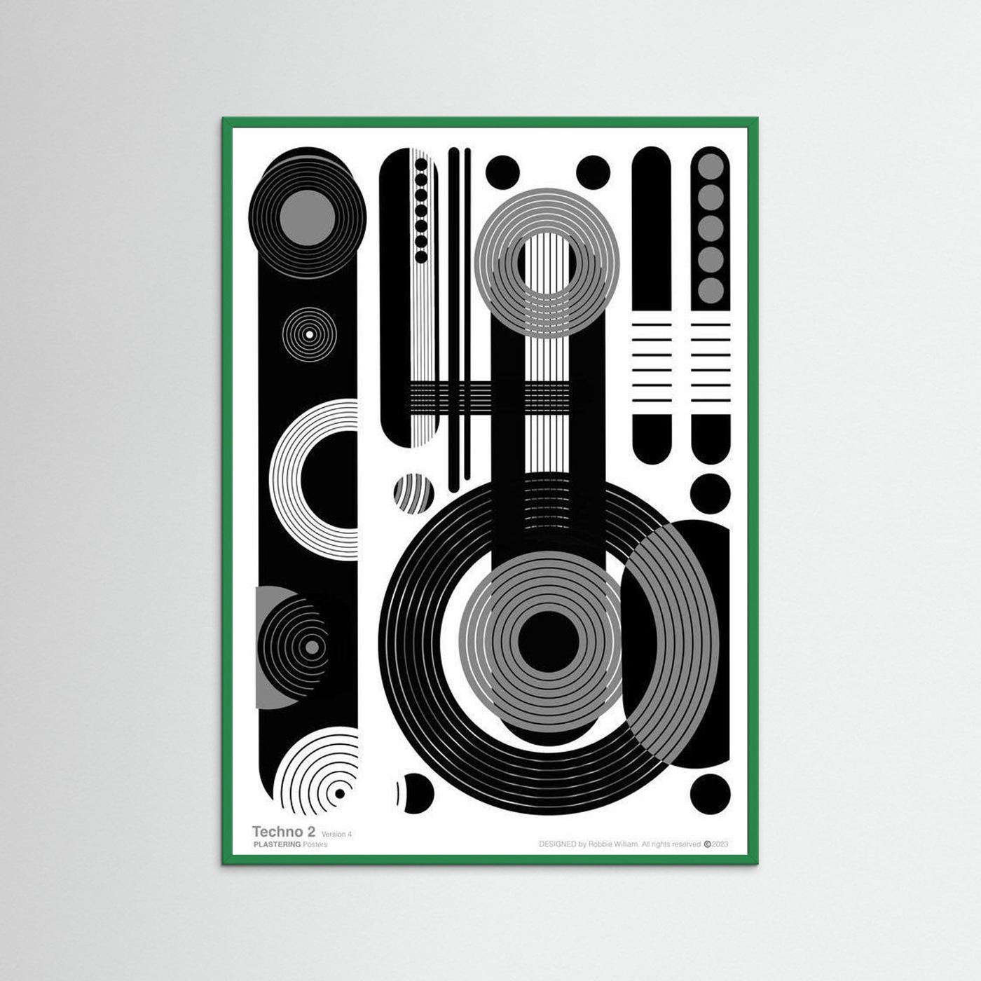 TECHNO 2 - V4 by WalkinHISlight.art - Fine Art Printed Posters