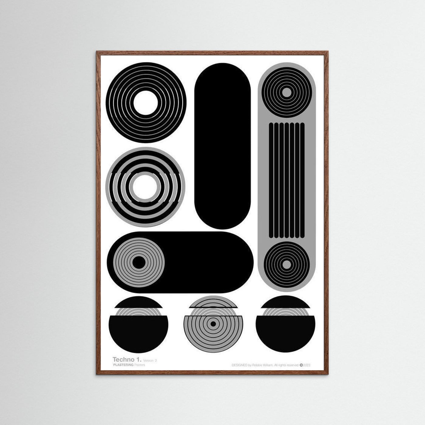 TECHNO 1 - V2 by WalkinHISlight.art - Fine Art Printed Posters