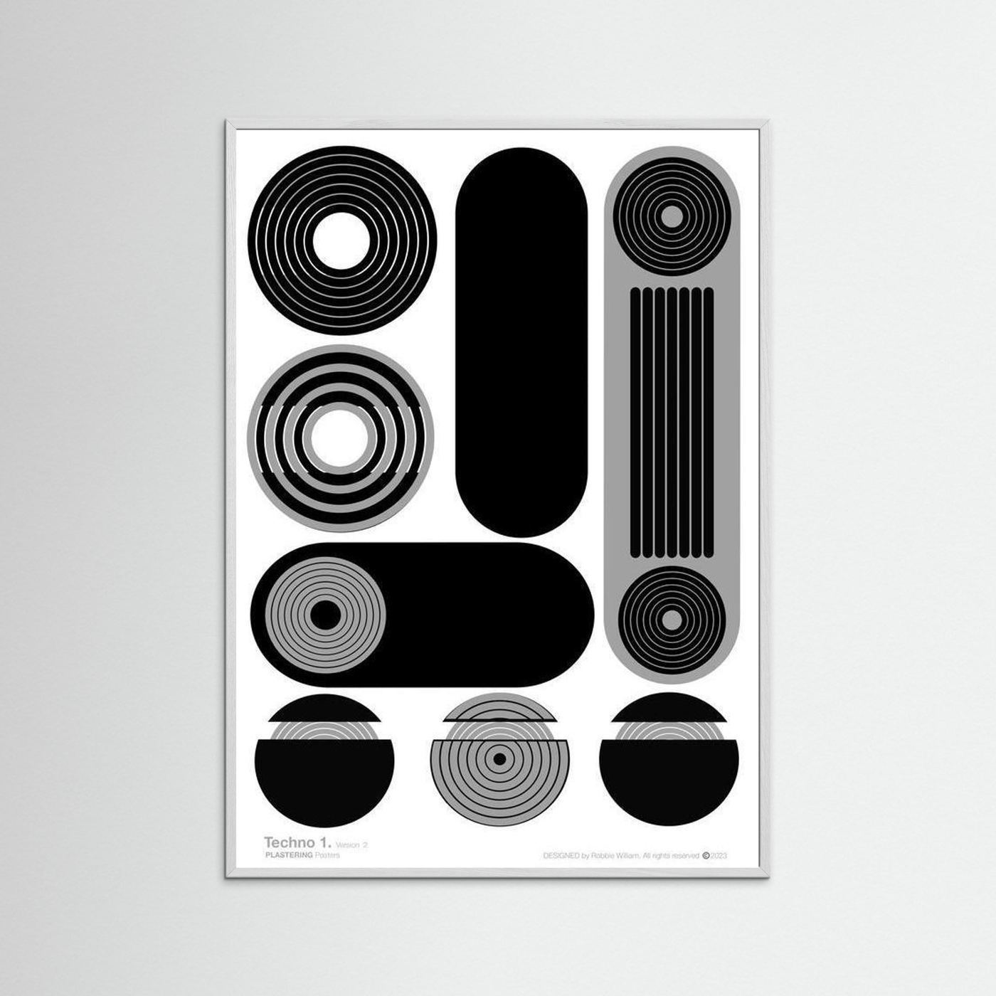 TECHNO 1 - V2 by WalkinHISlight.art - Fine Art Printed Posters