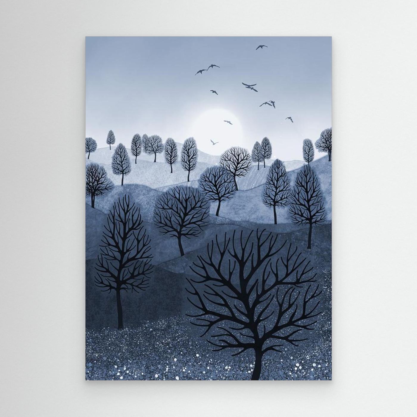 A SPLASH OF COLOUR 'Blue'  by WalkinHISlight.art - Fine Art Canvases