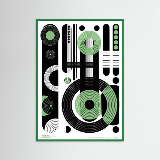 TECHNO 2 - V5 by WalkinHISlight.art - Fine Art Printed Posters