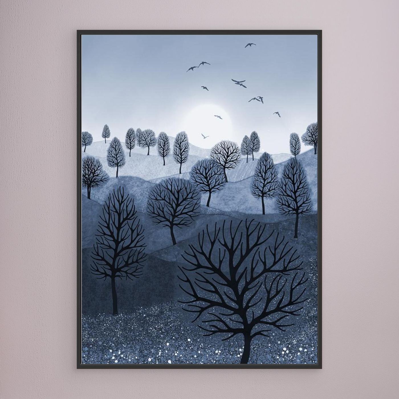 A SPLASH OF COLOUR 'Blue'  by WalkinHISlight.art - Fine Art Canvases