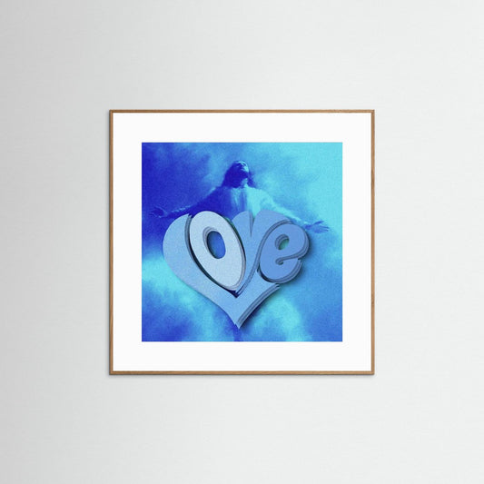 DIVINE LOVE 'Blue'  by WalkinHISlight.art - Fine Art Prints