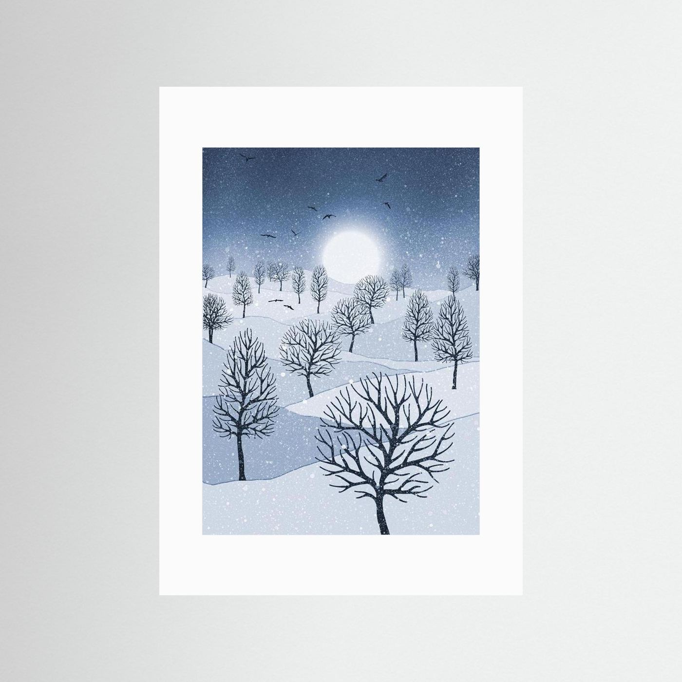 WINTER SUN 'Blue'  by WalkinHISlight.art - Fine Art Prints 