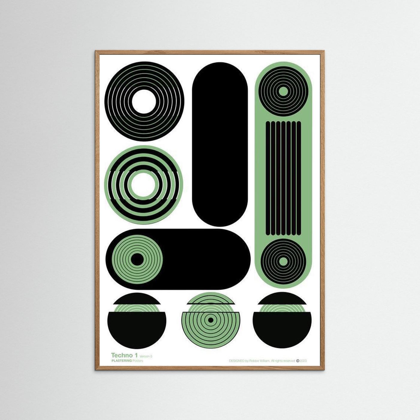 TECHNO 1 - V5 by WalkinHISlight.art - Fine Art Printed Posters