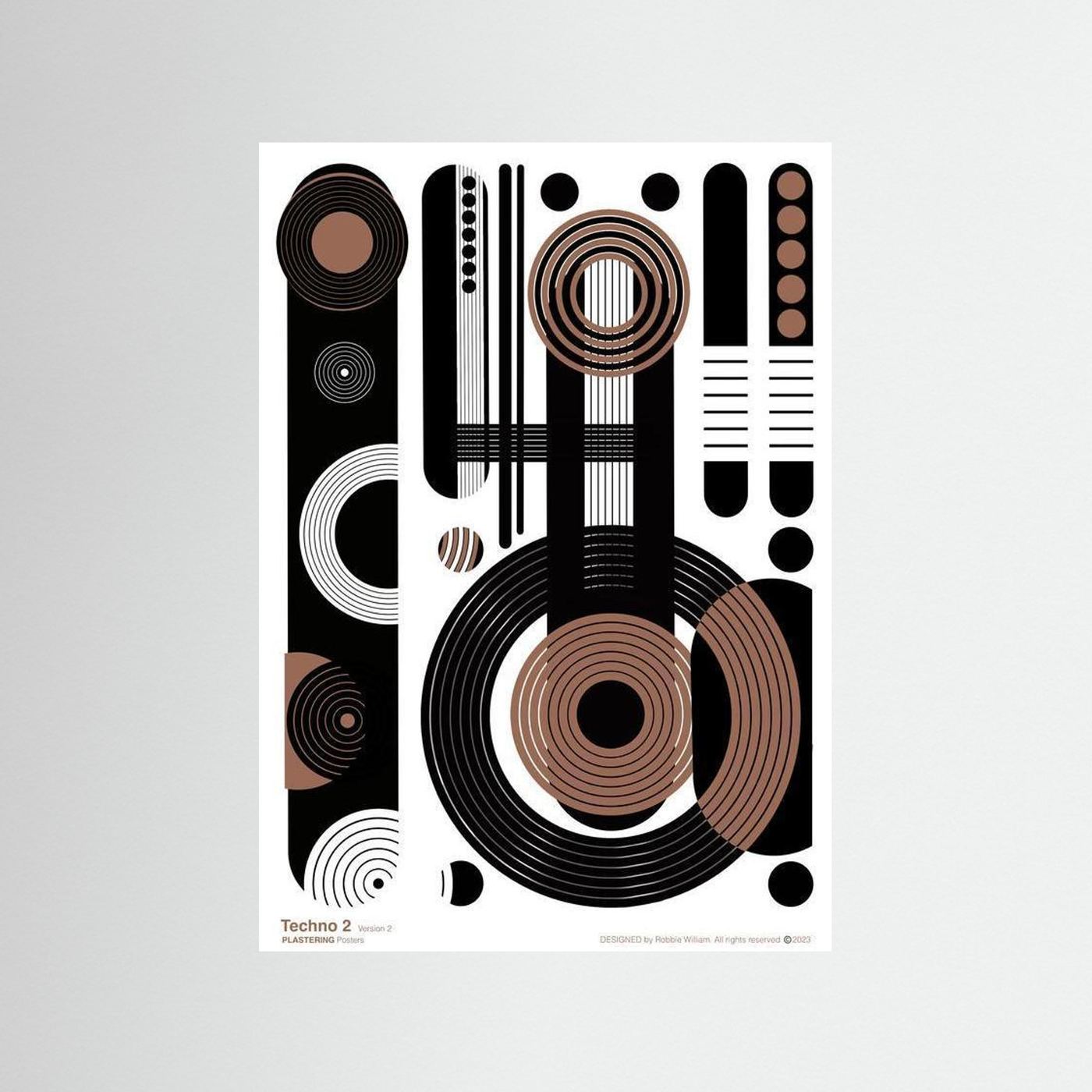 TECHNO 2 - V2 by WalkinHISlight.art - Fine Art Printed Posters