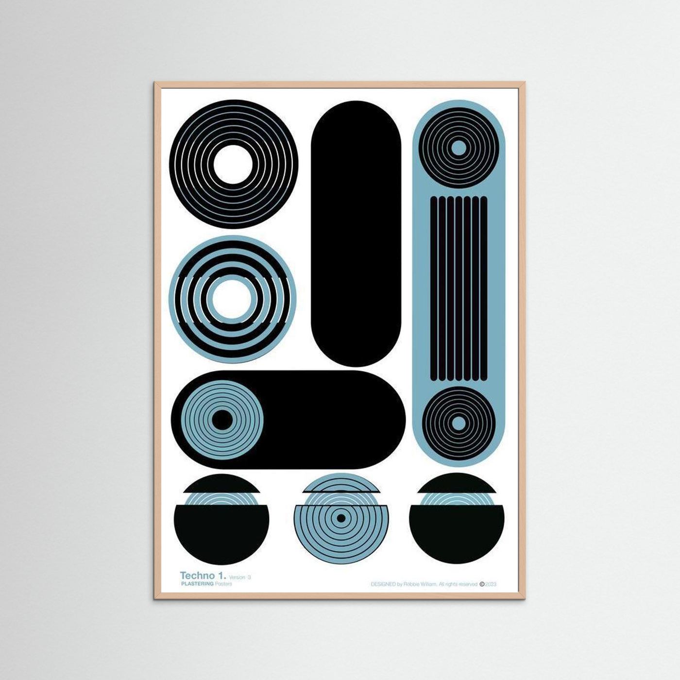 TECHNO 1 - V3 by WalkinHISlight.art - Fine Printed Posters