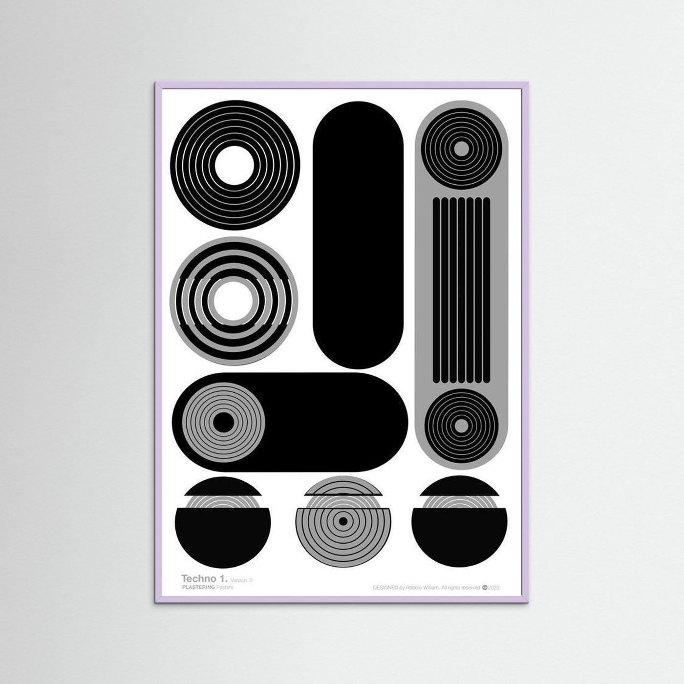 TECHNO 1 - V2 by WalkinHISlight.art - Fine Art Printed Posters