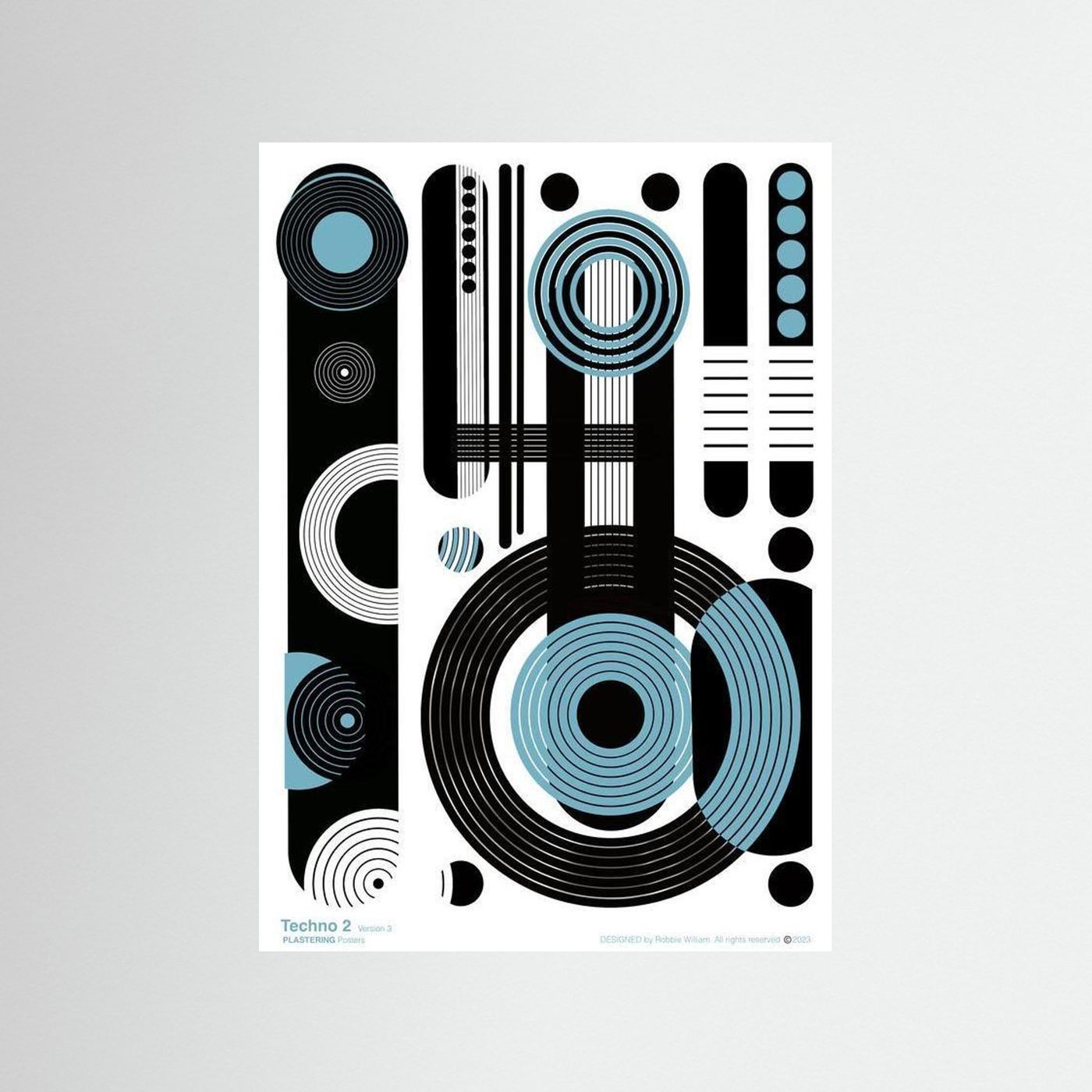 TECHNO 2 - V3 by WalkinHISlight.art - Fine Art Printed Posters